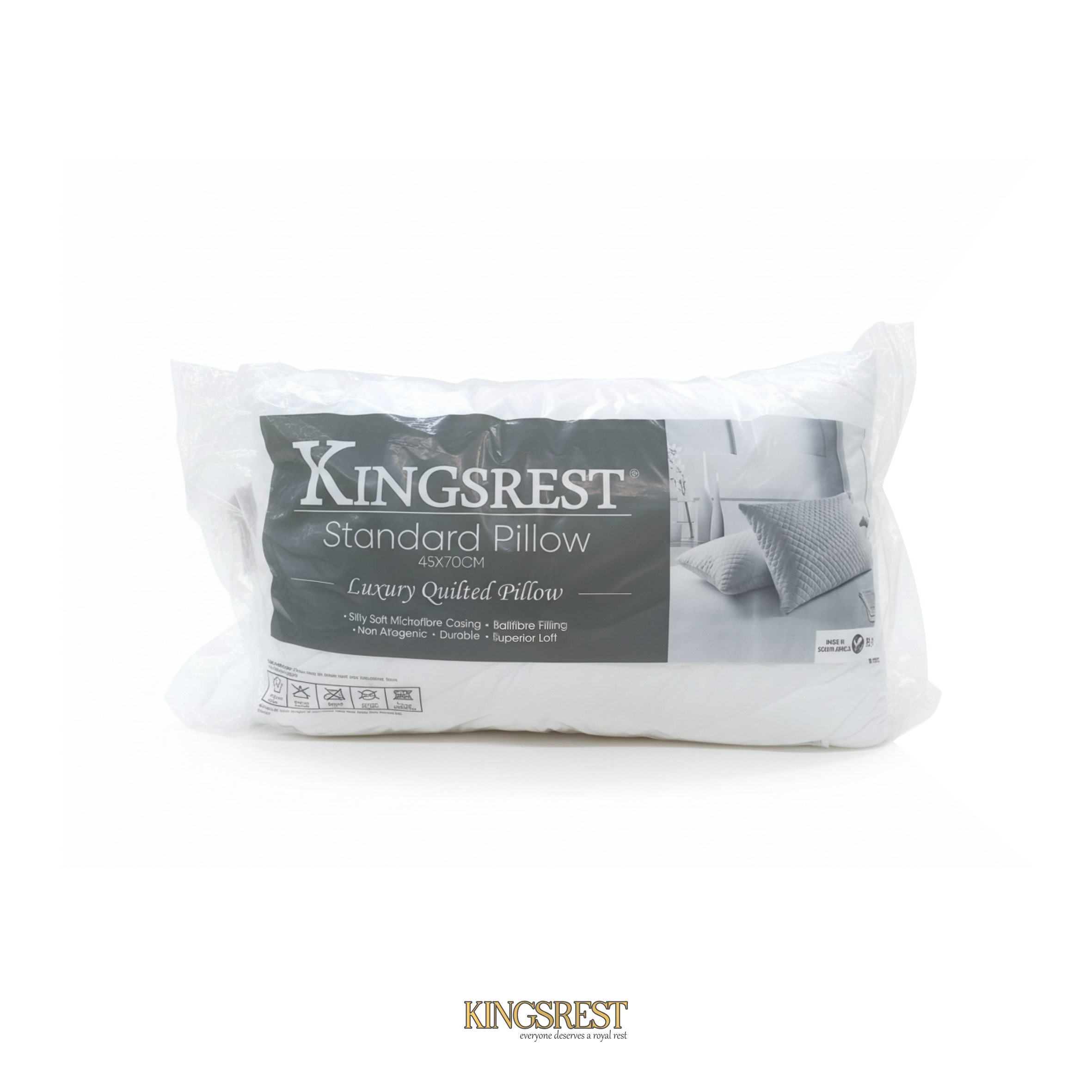 Kingsrest Quilted Standard Pillow - 45cm x 70cm