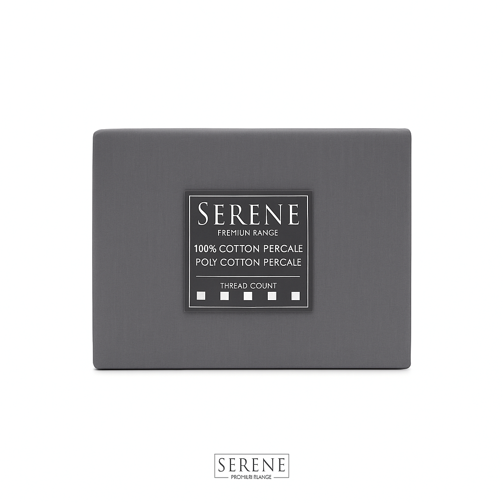 Serene Fitted Sheet/Flat Sheet/2 Pillow Case - T300 - 100% Cotton