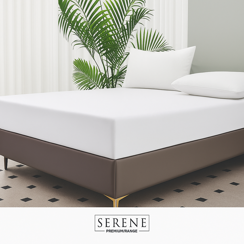 Serene Fitted Sheet Extra Length/Extra Depth - T300 - 100% Cotton