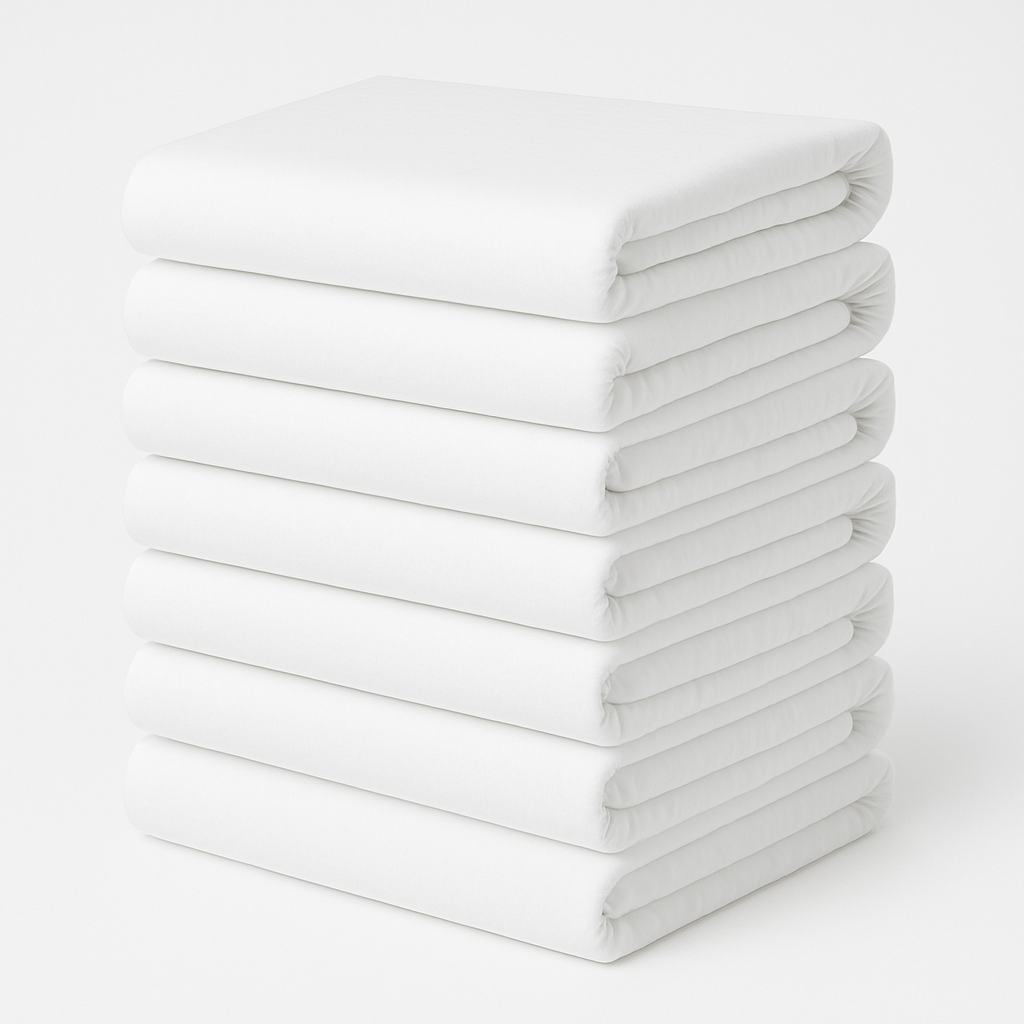 Hospitality Bulk Pack – Fitted Sheets 10, 50, 100, 200  | T200 Percale 100% Cotton