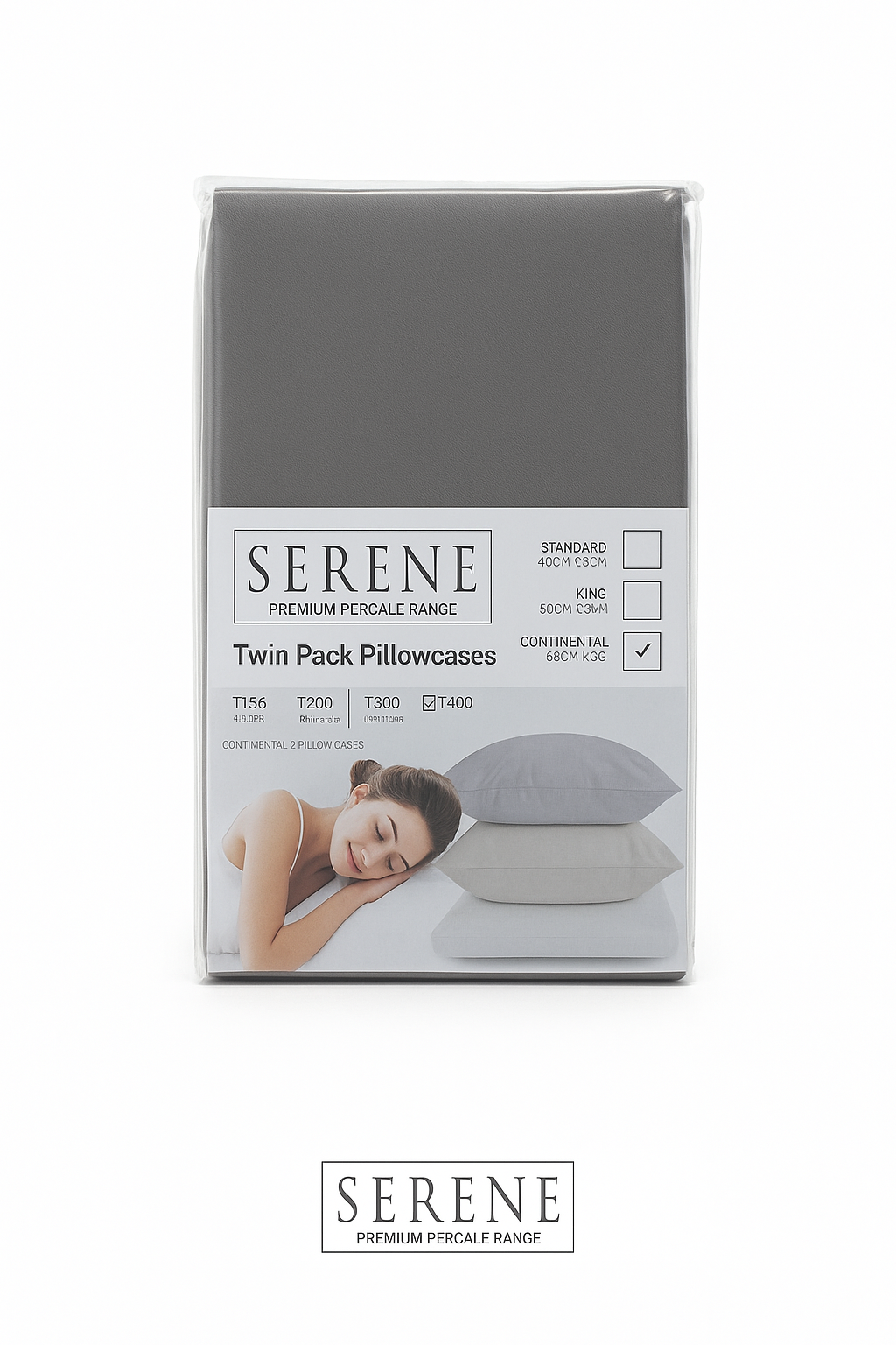 Serene Fitted Sheet & 2 Pillow Case – T300 - 100% Cotton