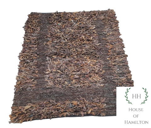 Nguni Shaggy Carpet - Brown Pattern