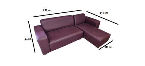 Value L-Shape Fabric Couch