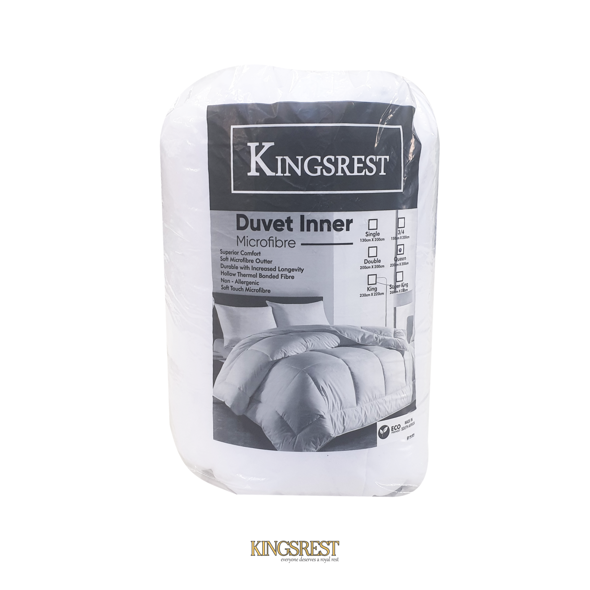 Kingsrest Duvet Inner - 130GSM